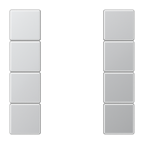 Push button KNX Cover kit-4, complete, alum. image 3