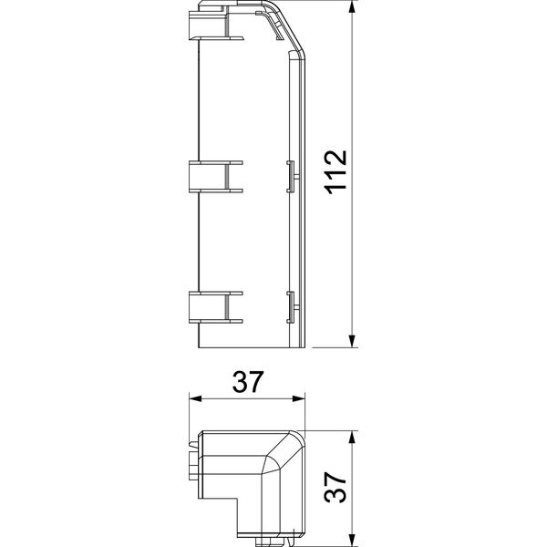 SL AE20110 rws External corner SL 20x110 9010 image 2