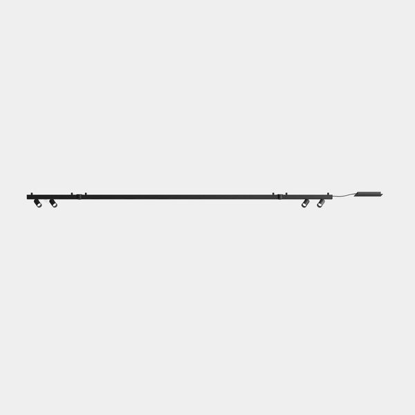 Lineal lighting system Apex Lineal Surface 3180mm 4 Spots 52mm 90.4W LED neutral-white 4000K CRI 90 ON-OFF Black IP20 6838lm image 1