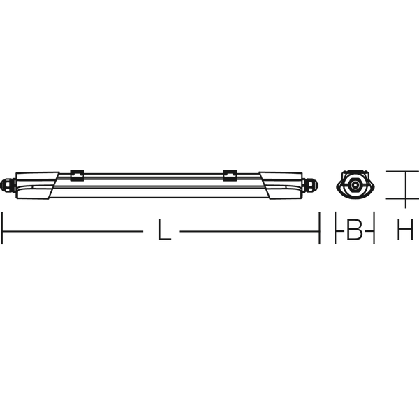 PLANOX PRO, 35 W, 5200 lm, 840, white, on/off Ceiling and wall luminai image 3