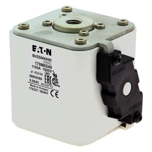 Fuse-link, high speed, 1100 A, AC 1000 V, size 3, aR, IEC, UL, single indicator image 8