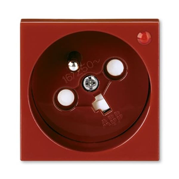 5595N-C05359 R1 Socket outlet 45×45 with earthing pin, shuttered, with surge protection ; 5595N-C05359 R1 image 2