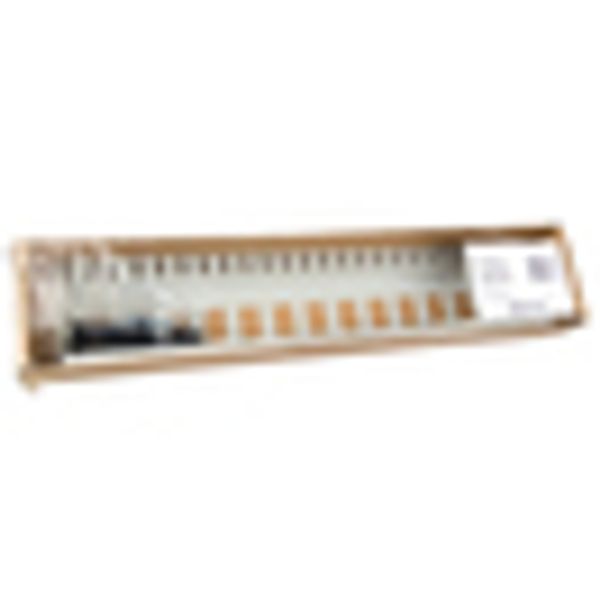 Patchpanel 19" empty for 24 modules (SFA)(SFB), 1U, RAL7035 image 10