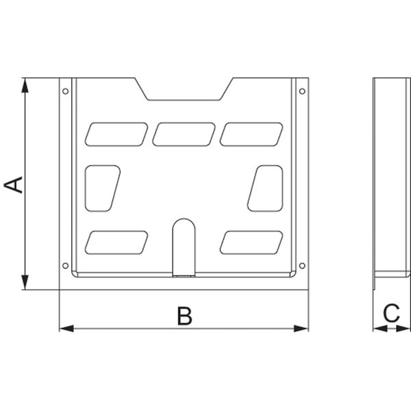 A4 plastic document pocket - 234x278x40 mm image 1