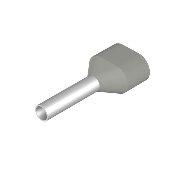 Wire end ferrule, Twin wire-end ferrule, 0.75 mm², Stripping length: 1 image 1