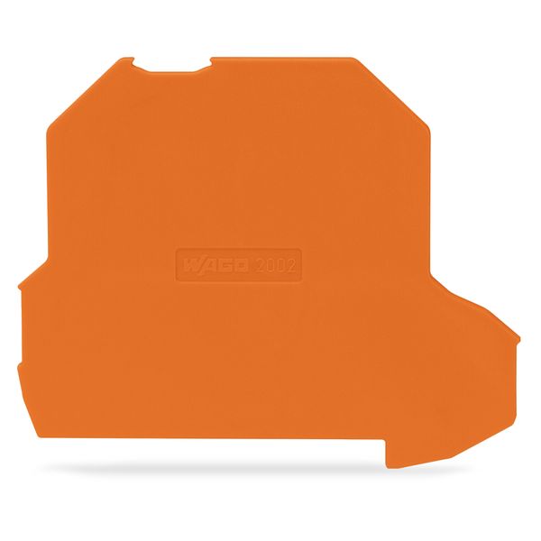 Separator plate oversized upper deck snap-fit type orange image 1