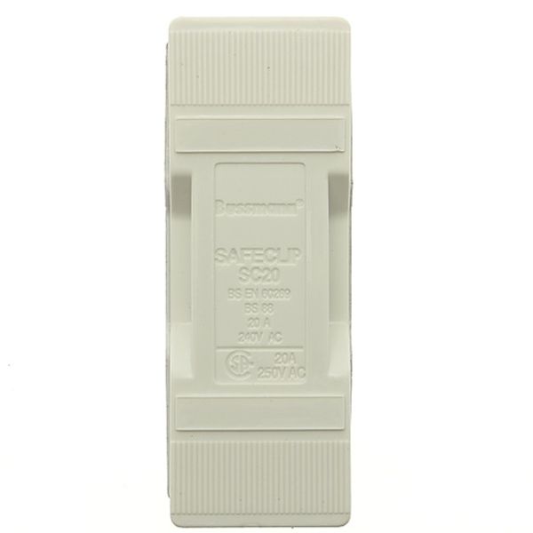 Fuse-holder, LV, 20 A, AC 550 V, BS88/E1, 1P, BS, front connected, white image 2