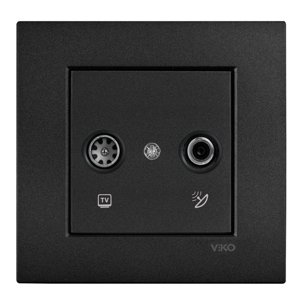 Novella-Trenda Black Sat Socket Trans (Sat-TV) (8-11dB) image 1