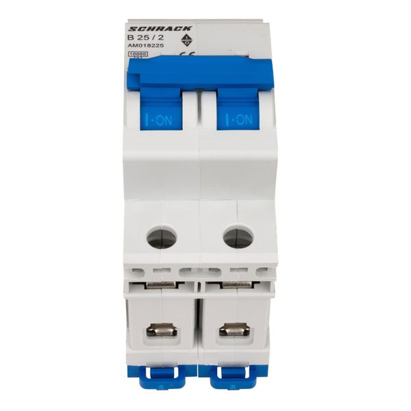 Miniature Circuit Breaker (MCB) AMPARO 10kA, B 25A, 2-pole image 1