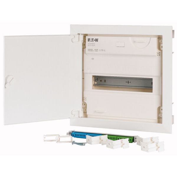Compact distribution board-flush mounting, 1-rows, flush sheet steel door image 4