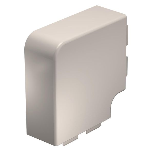 WDK HF60130CW  Flat corner cover, for WDK channel, 60x130mm, cream white Polyvinyl chloride image 1