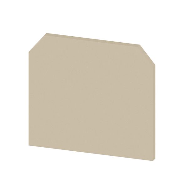End plate (terminals), 27 mm x 1.5 mm, dark beige image 2