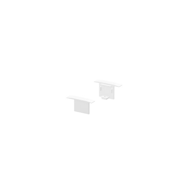 GRAZIA 10 Recessed profile endcaps, 2 pcs., white image 1