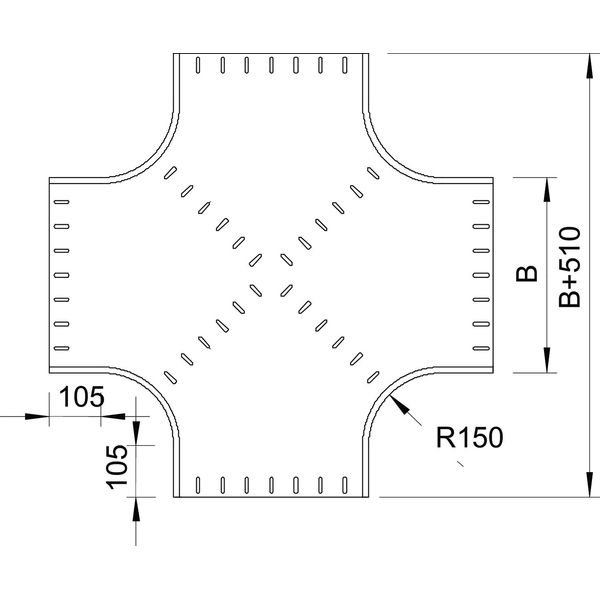 RK 160 FT Cross over horizontal, round type 110x600 image 2