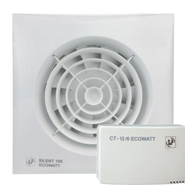Fan KIT SILENT-100 CRZ 12VDC ECOWATT + CT-12/6 RE image 1