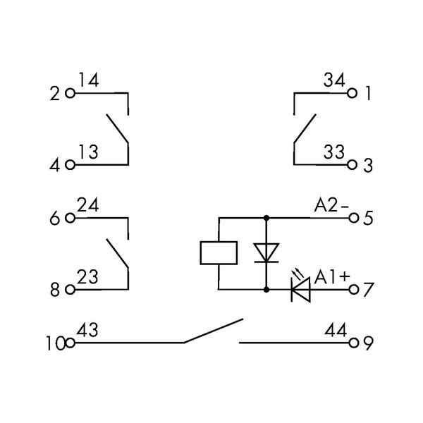 Relay module Nominal input voltage: 24 VDC 4 make contacts image 6