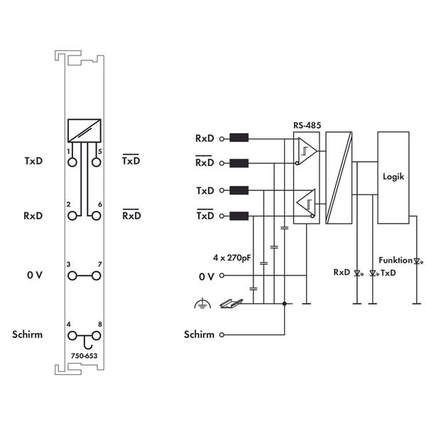 RS-485 Serial Interface 9600 baud None light gray image 3