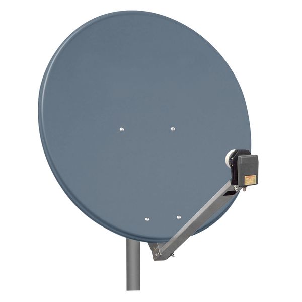 SAT Antenna  80/75cm,Alu,39dB,foldable feed-arm,anthracite image 2