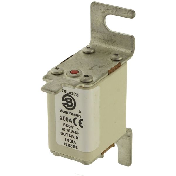 Fuse-link, high speed, 200 A, AC 660 V, Size 00, 30 x 67 x 100 mm, aR, IEC, single indicator image 11