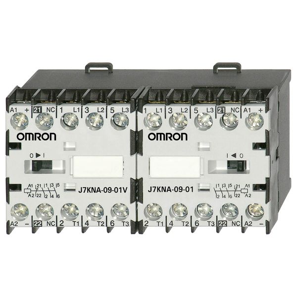 Reversing interlocked pair, 9 A/4 kW + 1B auxiliary on both sides, 230 image 2