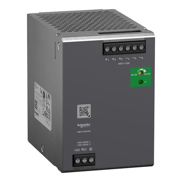 POWER SUPPLY 48V 10A 1PH OPTIMIZED image 1