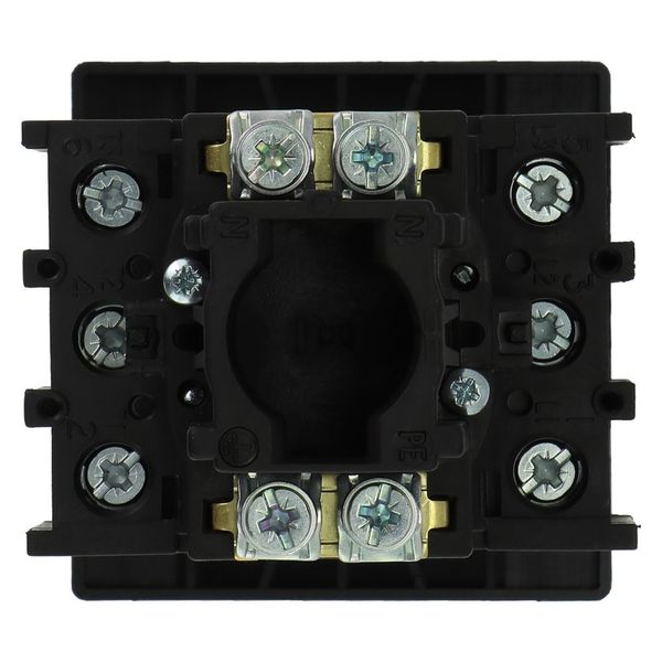 Main switch, P1, 40 A, flush mounting, 3 pole, STOP function, With black rotary handle and locking ring, Lockable in the 0 (Off) position image 5