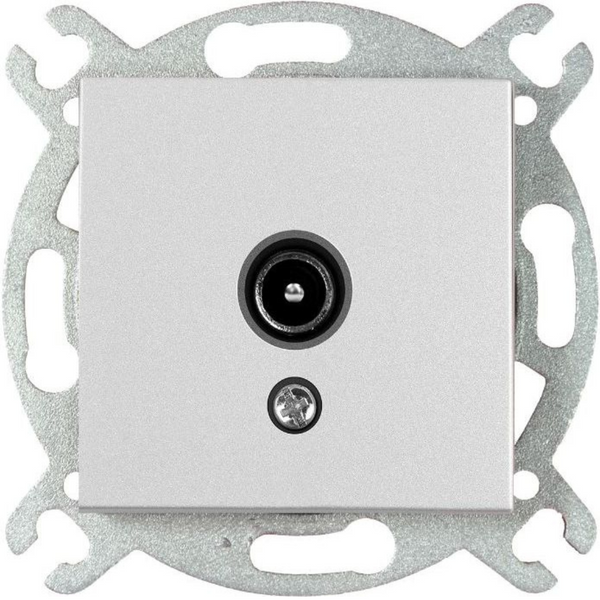 Novella-Trenda Silver TV Socket Terminated image 1