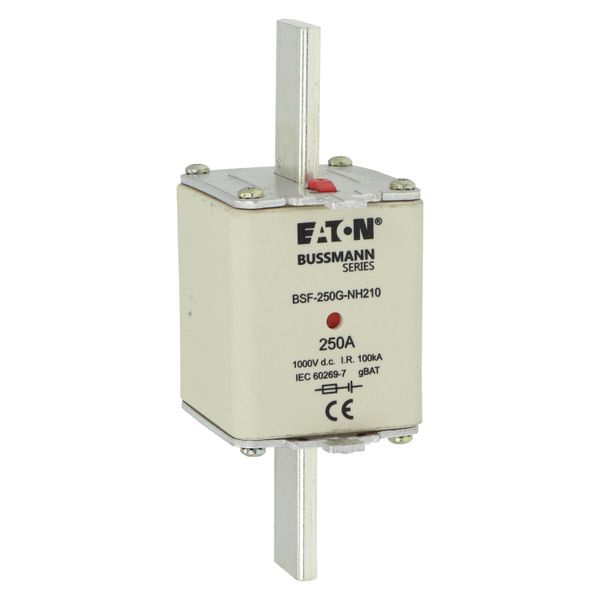 Fuse-link, high speed, 250 A, DC 1000 V, NH2, 54 x 61 x 150 mm, gBat, IEC, blade connection image 9