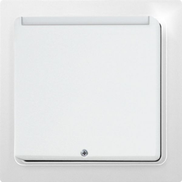 Key card switch in E-Design65, pure white glossy image 1
