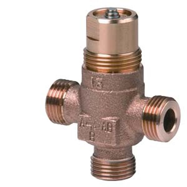 VXP45.10-1 - 3-port seat valve, external thread, PN16, DN10, kvs 1 image 1