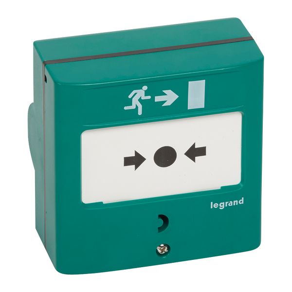 Device for emergency exit - 2 NO/NC - 5 A - 24 V= - RAL 6016 image 1