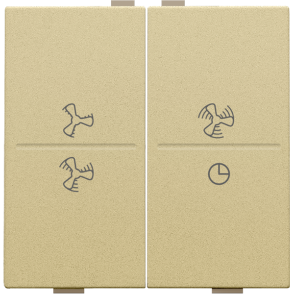 Double key with ventilator symbols 0 to 3 for wireless switch or push image 2