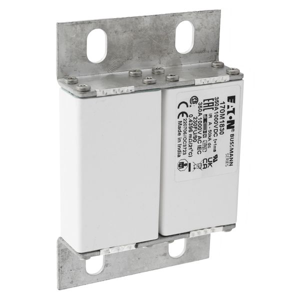 Fuse-link, high speed, 350 A, DC 1000 V, size 230, 24 x 78 x 115 mm, aR, IEC image 21