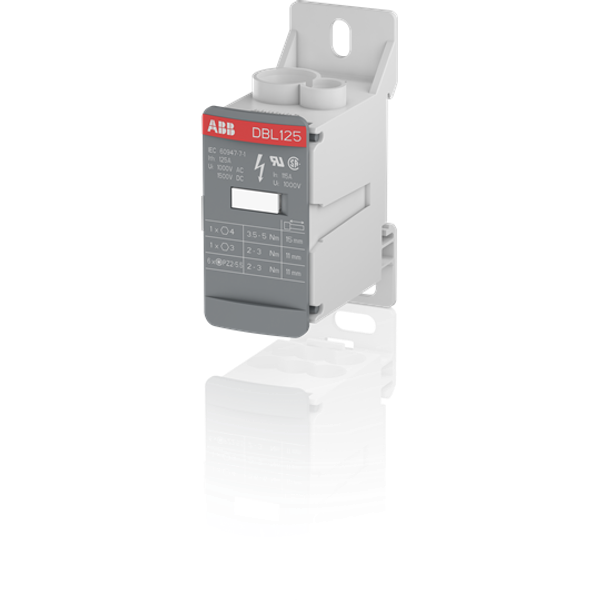 1SNL312510R0000 Power Distribution Terminal Block, Feed-Through, 125 A image 2