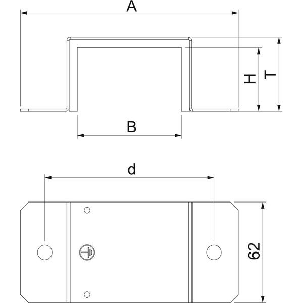 BSKM-VD 1025 FS Connector with seal for wall and ceiling mounting 100x250 image 2