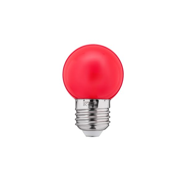 LED Color Bulb 1W G45 240V 10Lm PC red THORGEON image 1