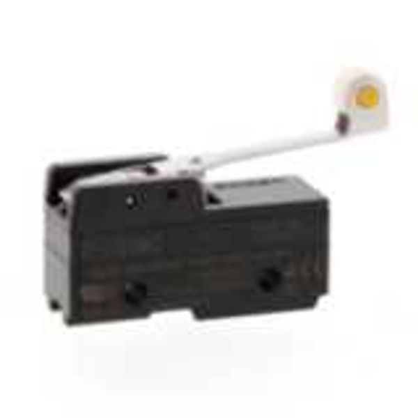 General purpose basic switch, hinge roller lever, SPDT, 15A, solder te image 3