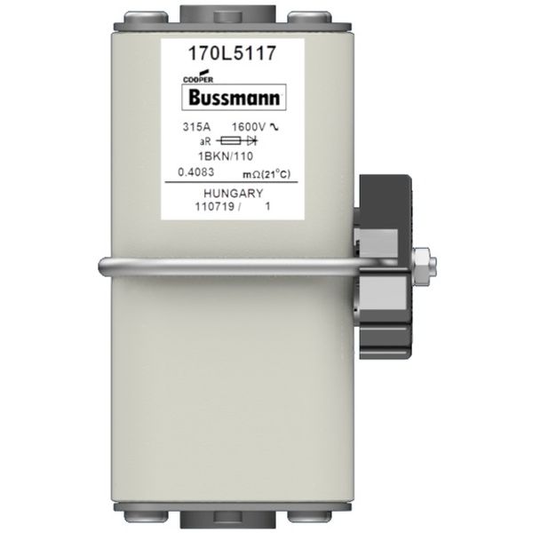 Fuse-link, high speed, 400 A, AC 1500 V, Size 1, 53 x 53 x 110 mm, aR, IEC, single indicator image 1