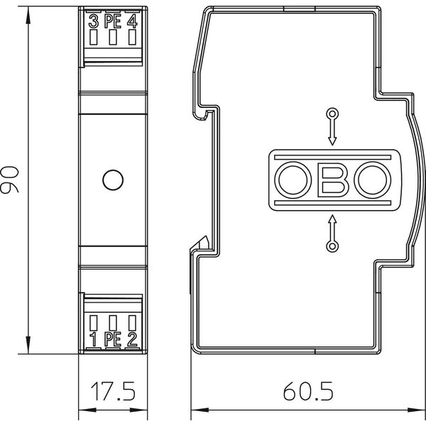 VF110-AC DC Lightning barrier for AC and DC 110V AC image 2