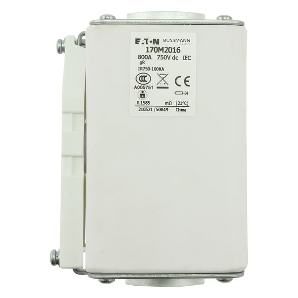 Fuse-link, high speed, 160 A, DC 750 V, compact size 1, 41 x 59 x 128 mm, aR, IEC, single indicator image 14