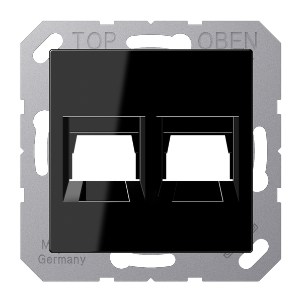 Centre plate for MJ f. 2 sockets A1569-2WESW image 1