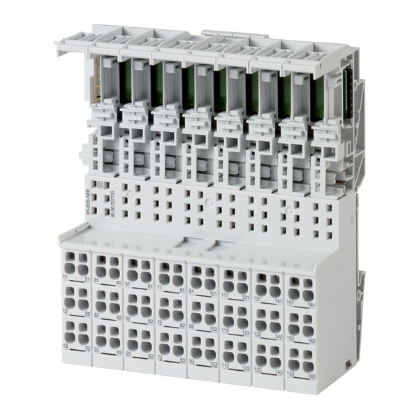 Base module block XI/ON, screw, 3 connection levels image 4