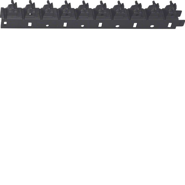 Fin support for 10 fins for parapet cladding in black image 1