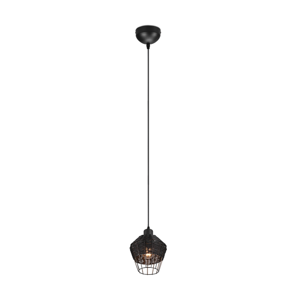 Borka pendant 1-pc 17,5 cm E27 black image 1