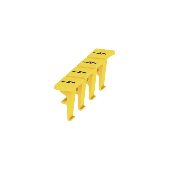 Terminal cover, Wemid, yellow, Height: 8.1 mm, Width: 5.3 mm, Depth: 9 image 1