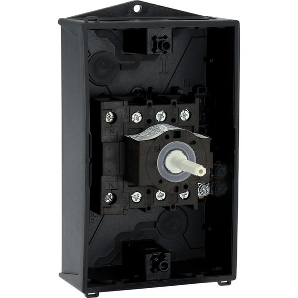 Main switch, P1, 25 A, surface mounting, 3 pole + N, STOP function, With black rotary handle and locking ring, Lockable in the 0 (Off) position image 54