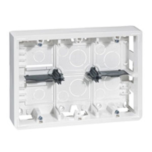 Surface-mounting box Mosaic- 2x6, 2x8 or 2x3x2 modules - depth 46 mm image 1