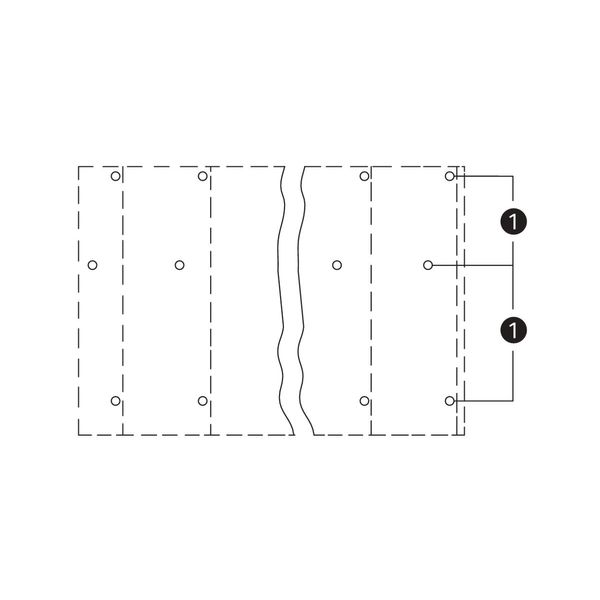 Triple-deck PCB terminal block 2.5 mm² Pin spacing 10 mm gray image 2