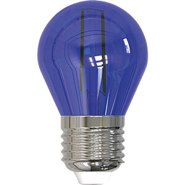 LED Bulb Filament E27 2W P45 BLUE iLight image 1
