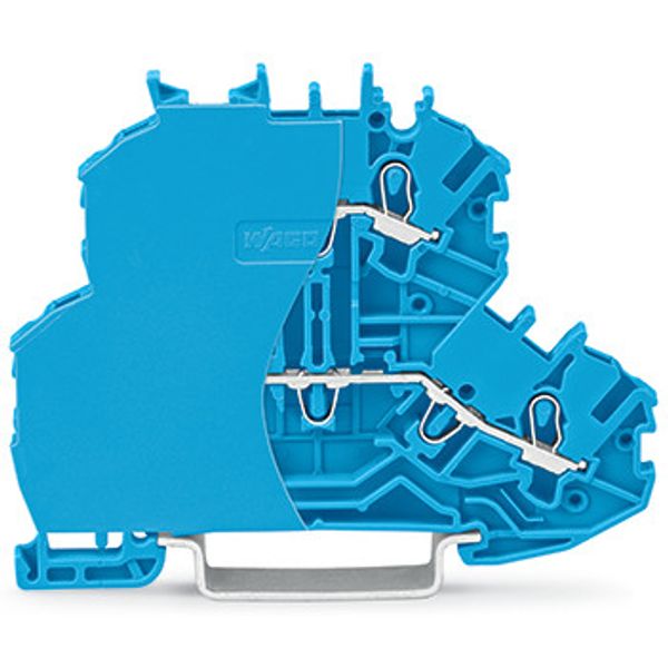 Double-deck terminal block Through/through terminal block with end pla image 4